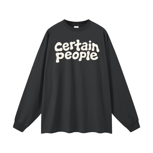 The 002 Long Sleeve — Carbon Grey.