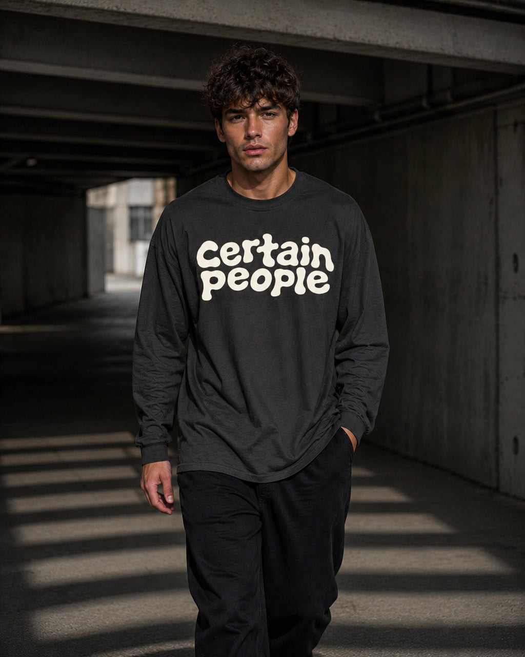 The 002 Long Sleeve — Carbon Grey