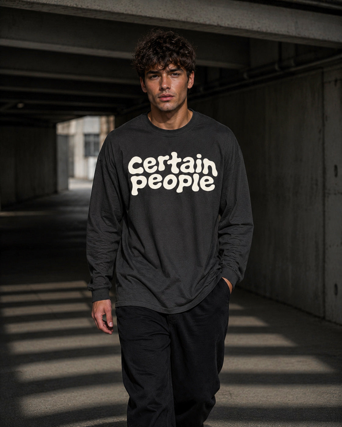 The 002 Long Sleeve — Carbon Grey
